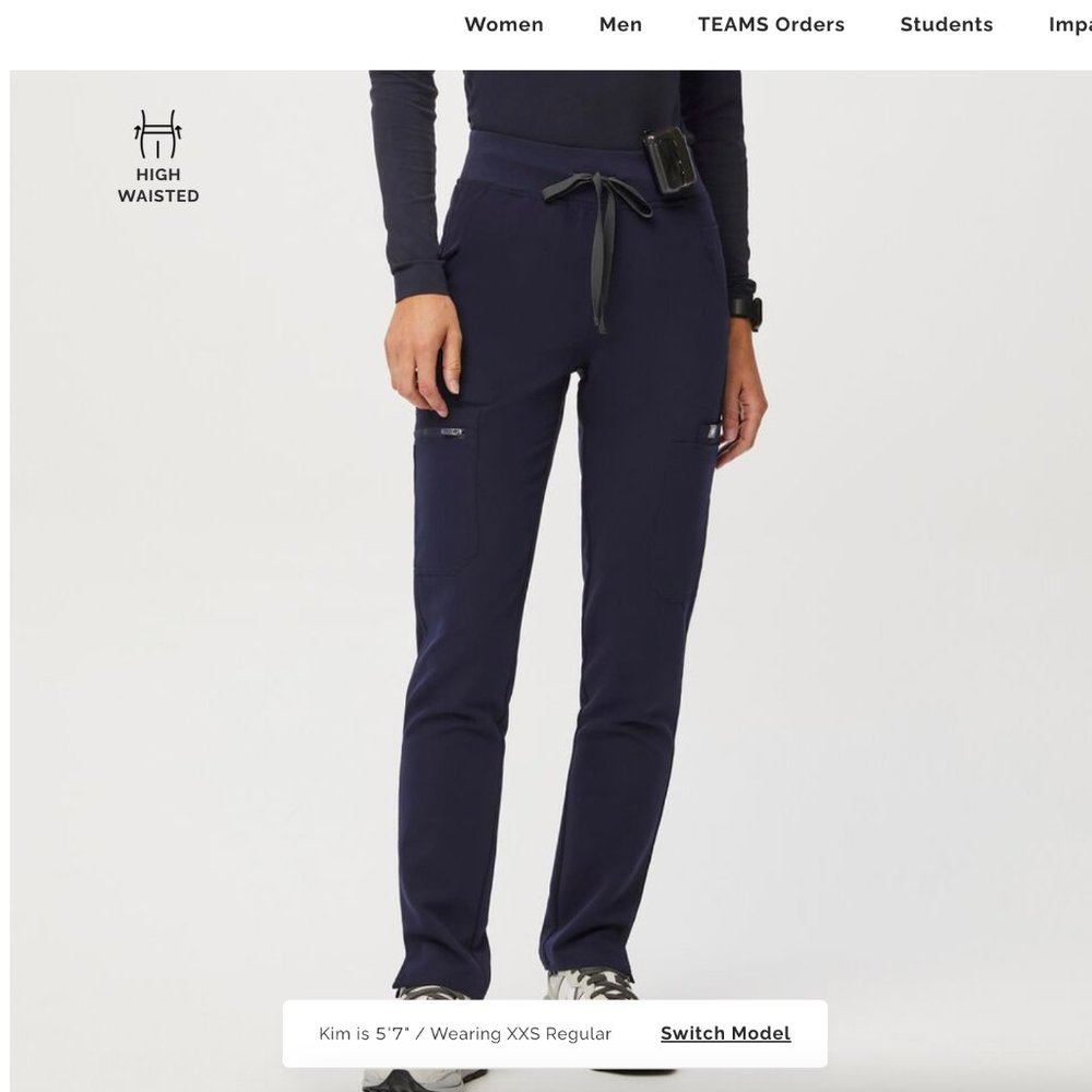 NWT Figs High Waisted Yola™ Skinny Scrub Pants Size Small